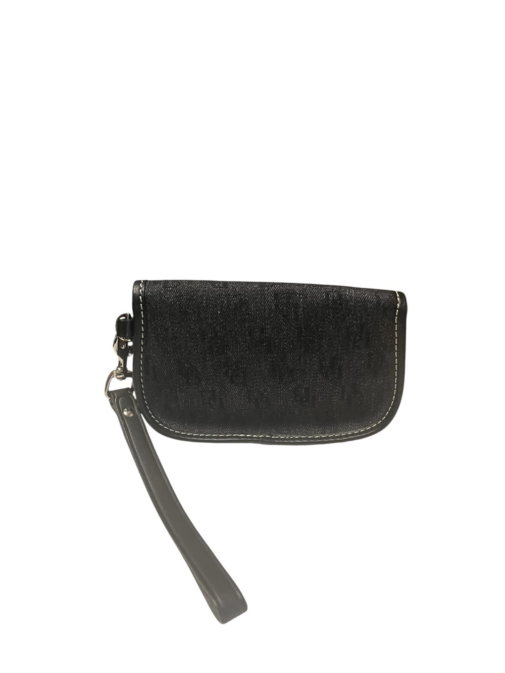 Dooney & Bourke Black Denim Wristlet - Picture 2 of 2